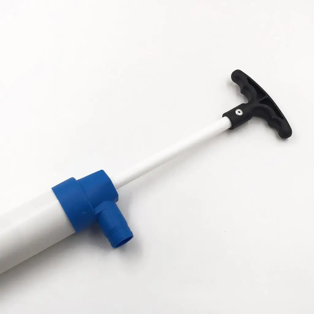 Marine Bilge Pump for Kayaks Boats, 43.3 inch 1100mm Hand Diesel and Water Transfer Pumps Portable Boat Accessories, White