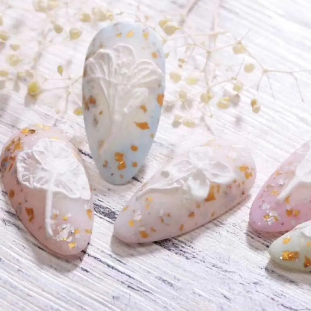 

Nail Art Jewelry Diy 6D Stereo Nail Sticker Seamless Nail Sticker Solid Color Series Nail Decoration Sticker