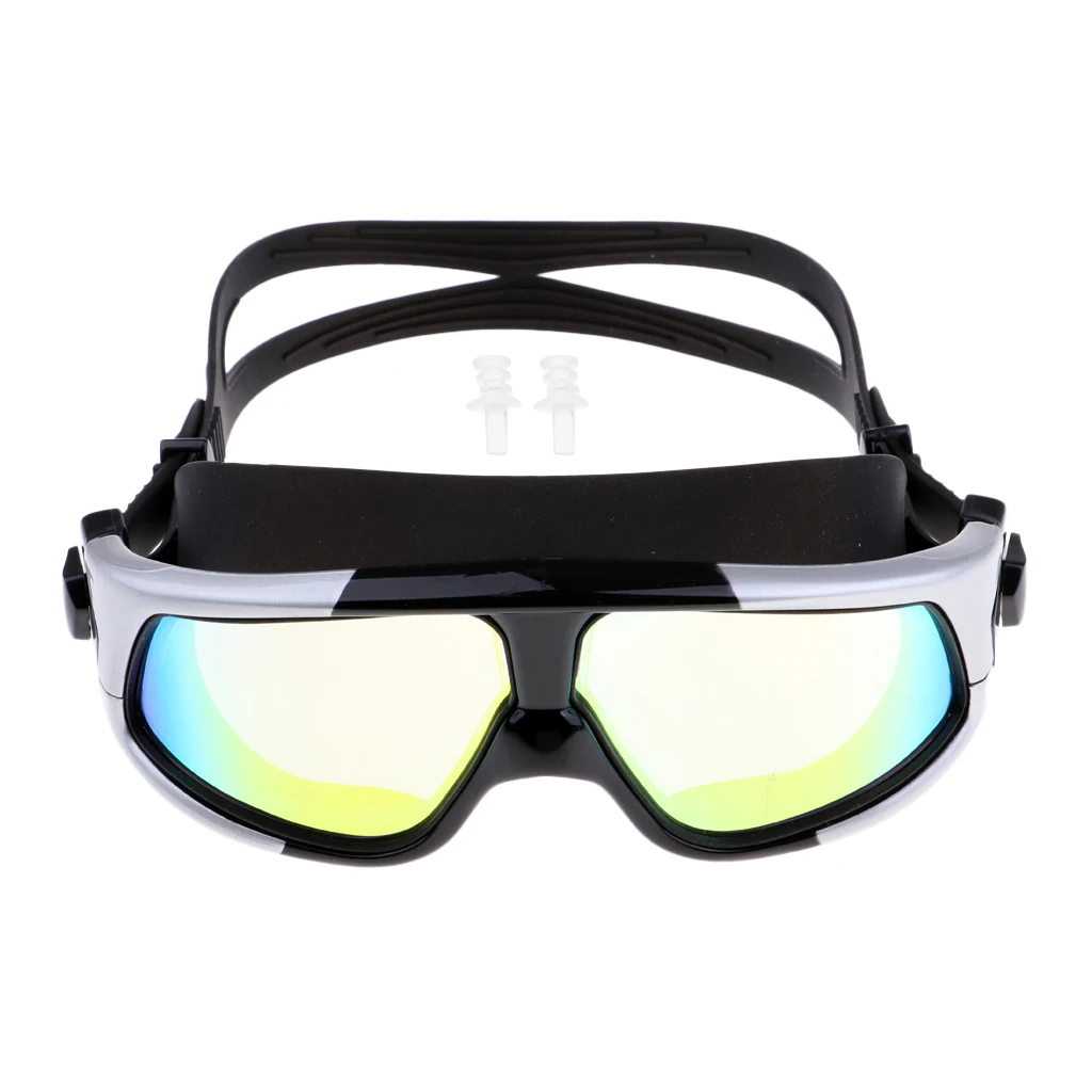 Портативные прочные очки-маска для ныряния из закаленного стекла Анти-противотуманная маска с стеклянными линзами и 2 ушками для дайвинга