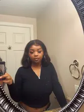 Malaika recto Bob corto frente de encaje pelucas de cabello humano 13x4 pelo brasileño peluca Bob contundente corte Bob pelucas con minimechones