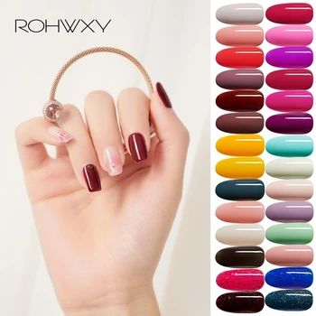 

ROHWXY 190 Colors Nail Gel Semi Permanent Nail Varnishes 15ml For Nails Soak Off Painting Gel Polish For Manicure Design