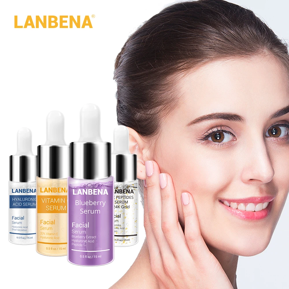 LANBENA 24k Золотая сыворотка, жидкая эссенция, антивозрастная Сыворотка для лица, против морщин, Подтягивающая, обычная корейская косметика, макияж, уход за кожей