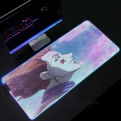Mousepad xxl mouse pads mause tapete de mesa para cs go rgb hunter x hunter anime mouse pad jogo do mouse