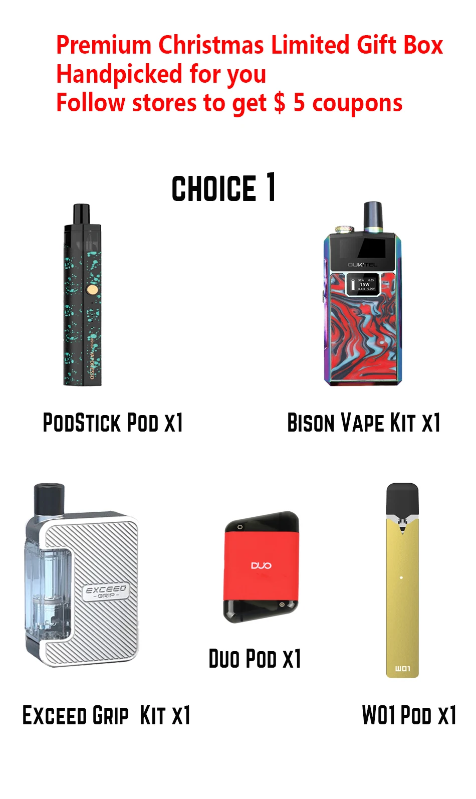 【Рождественский Подарочный коробка】【 】12. 12 лучшее предложение vape комплект mod pod система vape ручка электронная сигарета