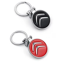 1 шт. автомобильный брелок для ключей из цинкового сплава, автомобильный держатель для ключей, украшение для Citroen C1 C2 C3 C4 C5 C6 C8 C4L, аксессуары