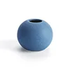 Simple Home Accessories Ornaments European Frosted Blue Black Ceramic Vases Flower Insert Crafts  Decorativos Moderno 6