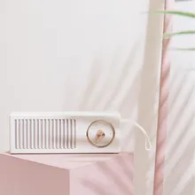 Qushini, громкоговоритель в стиле ретро, портативный динамик, винтажный стиль, белый