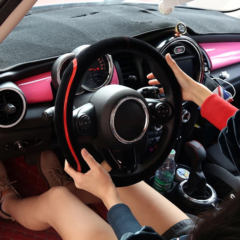 38 см чехол рулевого колеса автомобиля четыре сезона универсальный для BMW MINI COOPER S