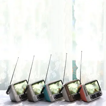 

Retro Portable Bluetooth Speaker Cellphone Holder TV MP3 Music Player FM Radio