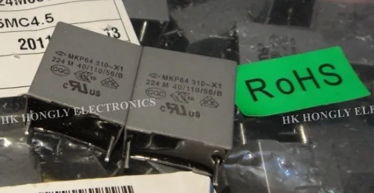 필름 캐패시터 MKP64 310V 330V X1 154K 224M 334M 334K 0.15UF 0.22UF 0.33UF P = 15mm, 10 개