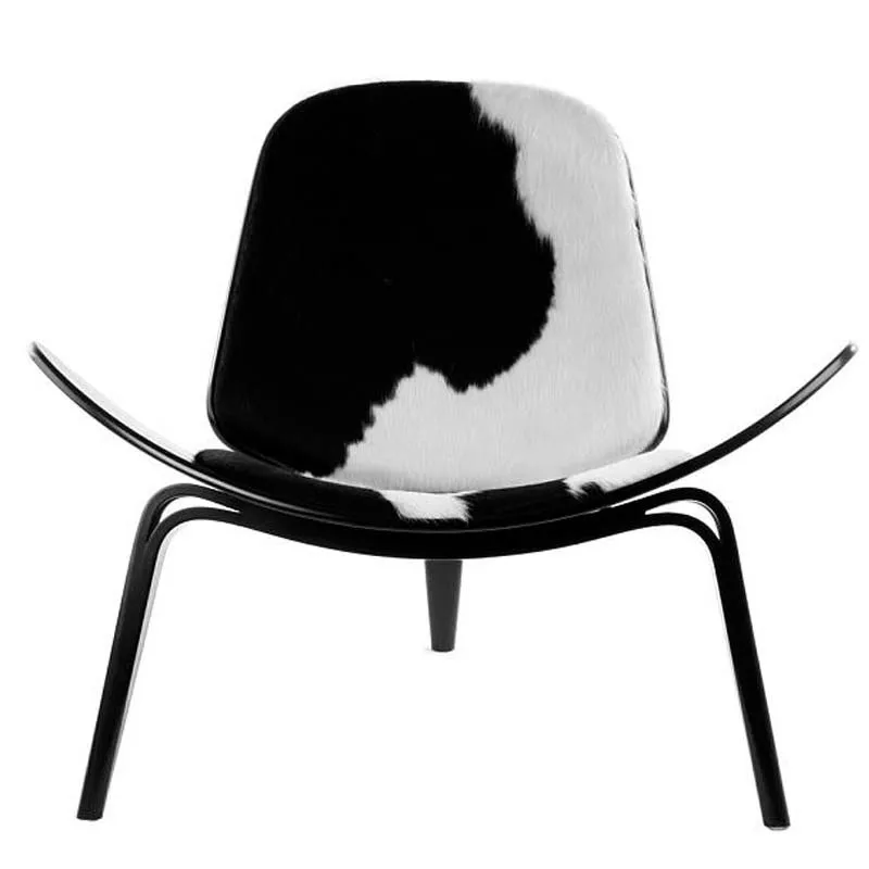 JOYLOVE Three-Legged Shell Chair Ash Plywood Fabric Upholstery Living Room Furniture Modern Lounge Shell Chair dining chairs