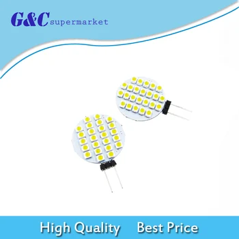 

10PCS G4 24 LED 2835 SMD LED Spotlight RV Marine Car Light Bulb AC 12V Warm White diy electronics
