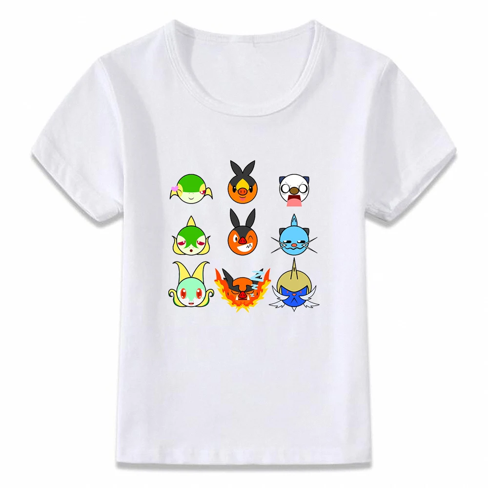 Детская одежда футболка Kanto Starters Evolution Squirtle Charmander для мальчиков и девочек футболка для малыша - Цвет: 5L0096U