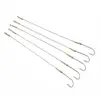 10/5PCS 25cm Anti Bite Steel Wire Leader Leashes For Sea Fishing With Baitholder Hook Swivel Fishing Line Saltwater Pike Bass ► Photo 2/6