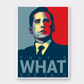 

Michael Scott Art Silk Posster Nordic Posters and Prints Wall Pictures for Living Room