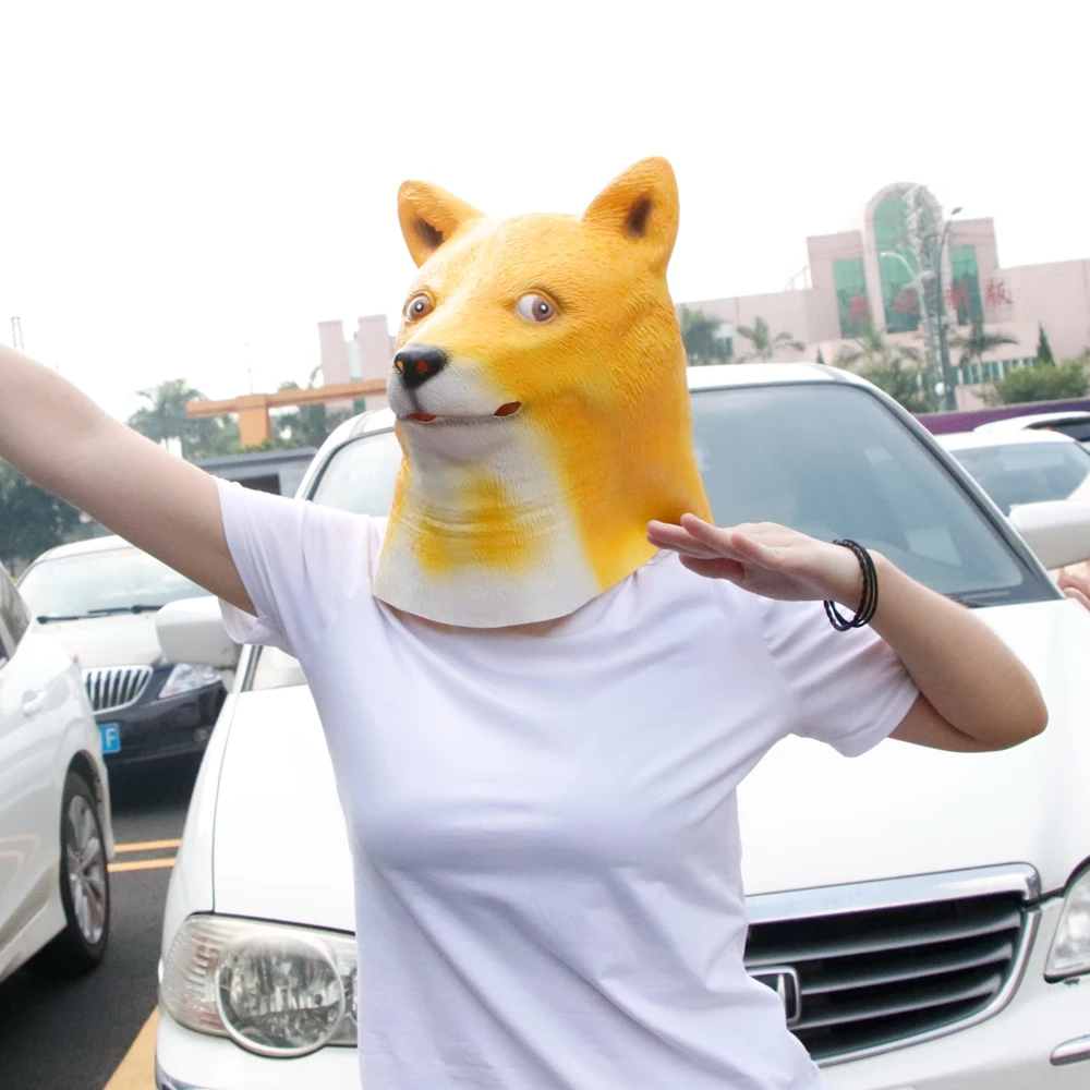 Halloween Dog Head Cosplay Mask