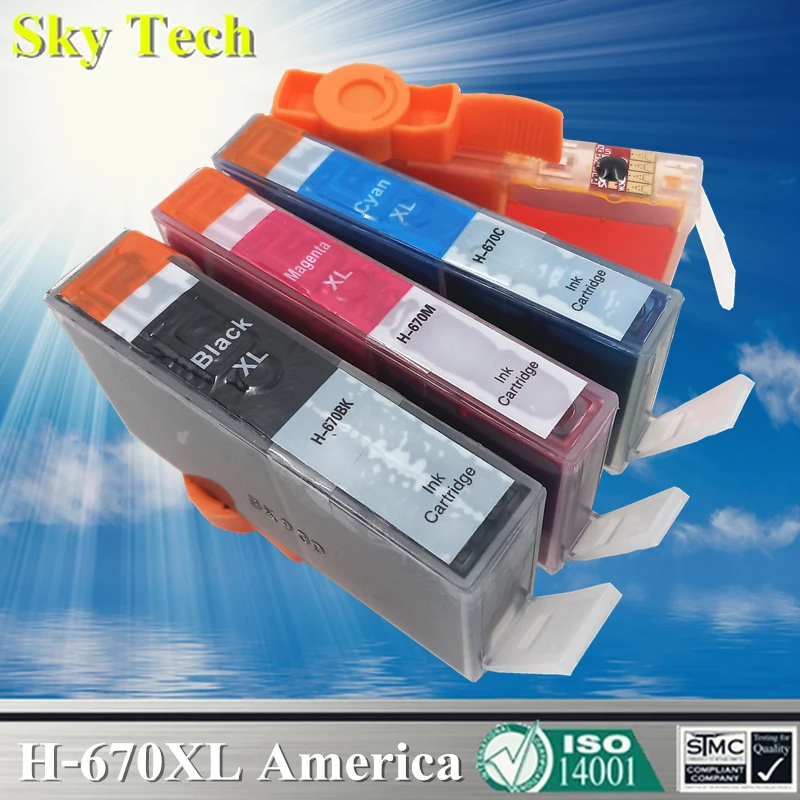 Качественные совместимые картриджи для hp 670 hp-670xl Deskjet Ink Advantage 3525/4615/4620/4625/5525/6526 |