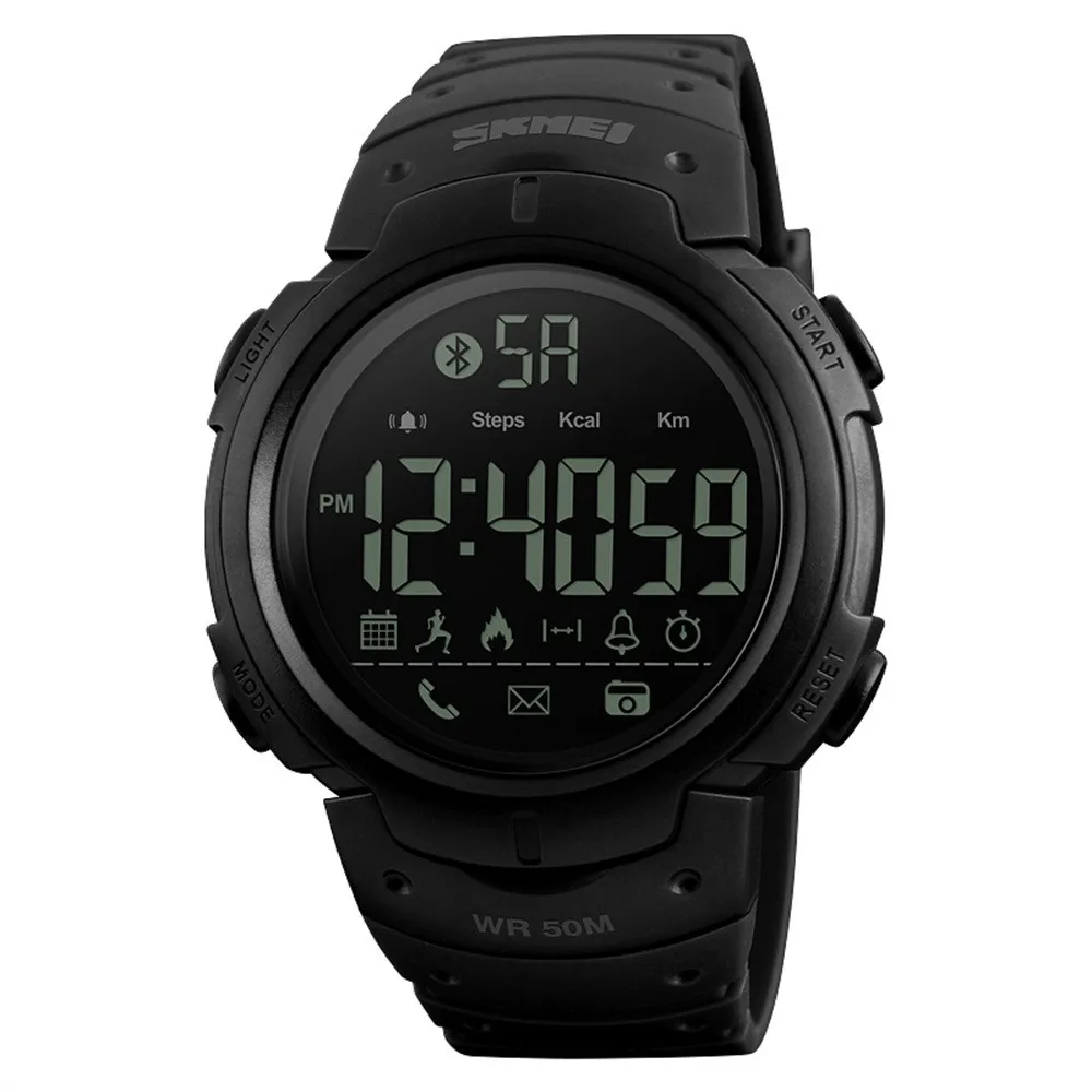 1301 SKMEI Relogio Masculino военные армейские умные часы для мужчин водонепроницаемые BT4.0 спортивные Смарт-часы спортивные наручные часы