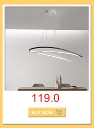 Белый/черный современный светодиодный светильник для столовой гостиной lamparas colgantes pendientes подвесной светильник Люстры