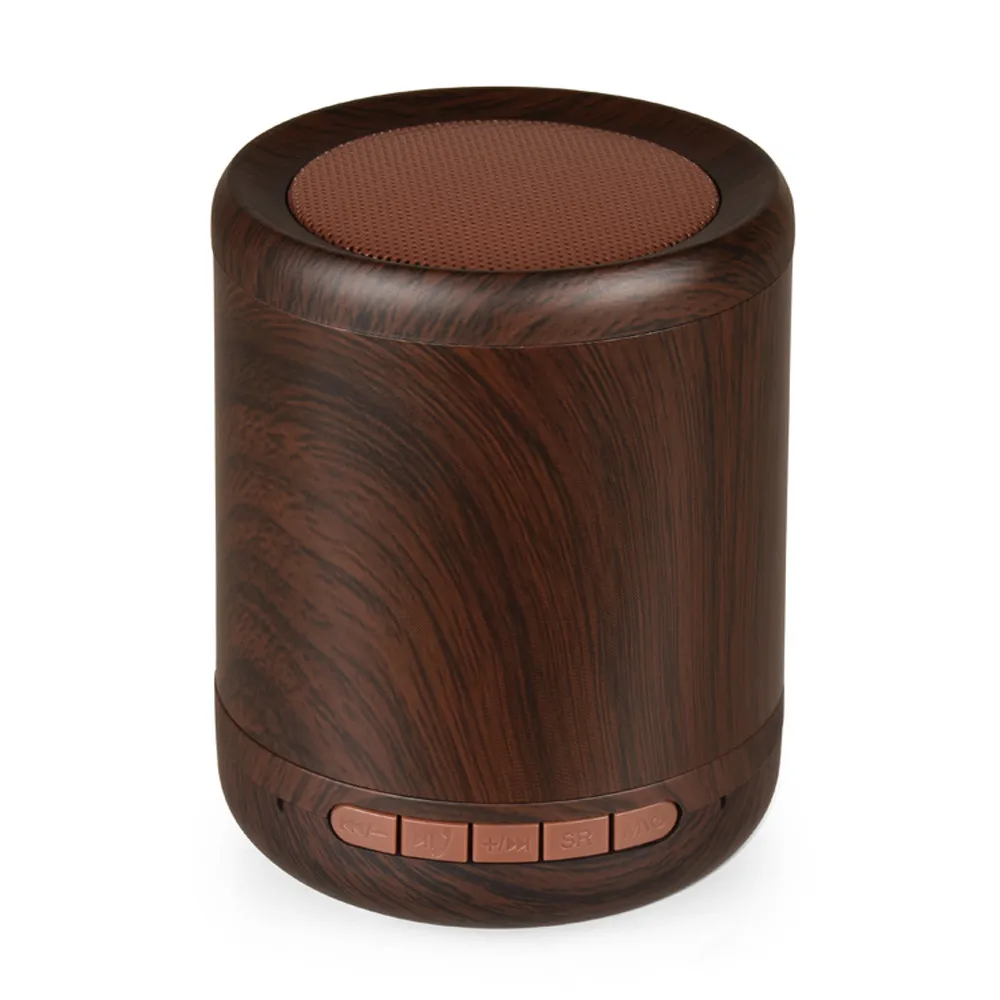 HIPERDEAL K2001 wooden print portable stereo AUX connection wireless speaker 52 mm driver output bass and clear sound | Электроника