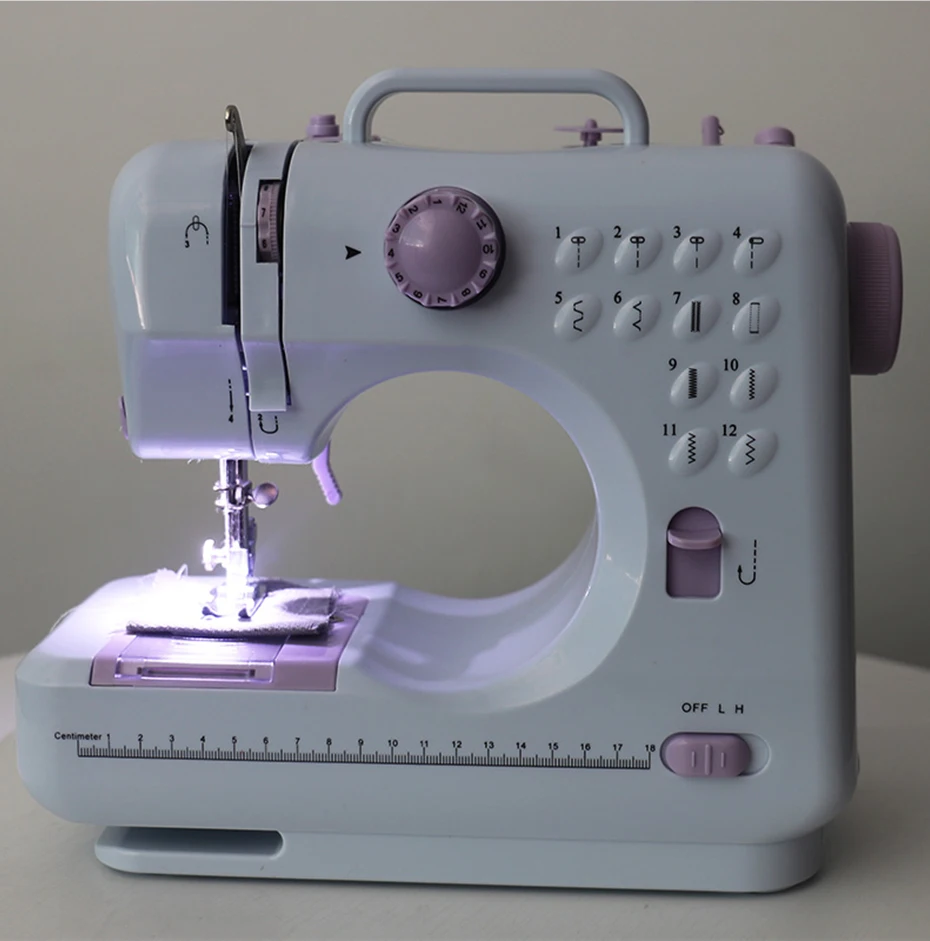 Китайский бренд электрическая портативная швейная машина оптом мини 12 стежков Бытовая многофункциональная швейная машина для дома
