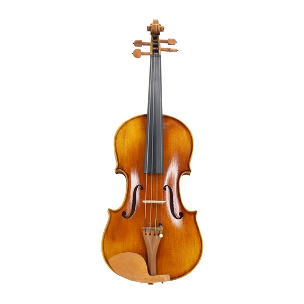 

Full Size Advanced Violin Handcrafted Semi-Light Finished Spruce Face Flamed Maple Violin Jujube Pegs with Full Parts
