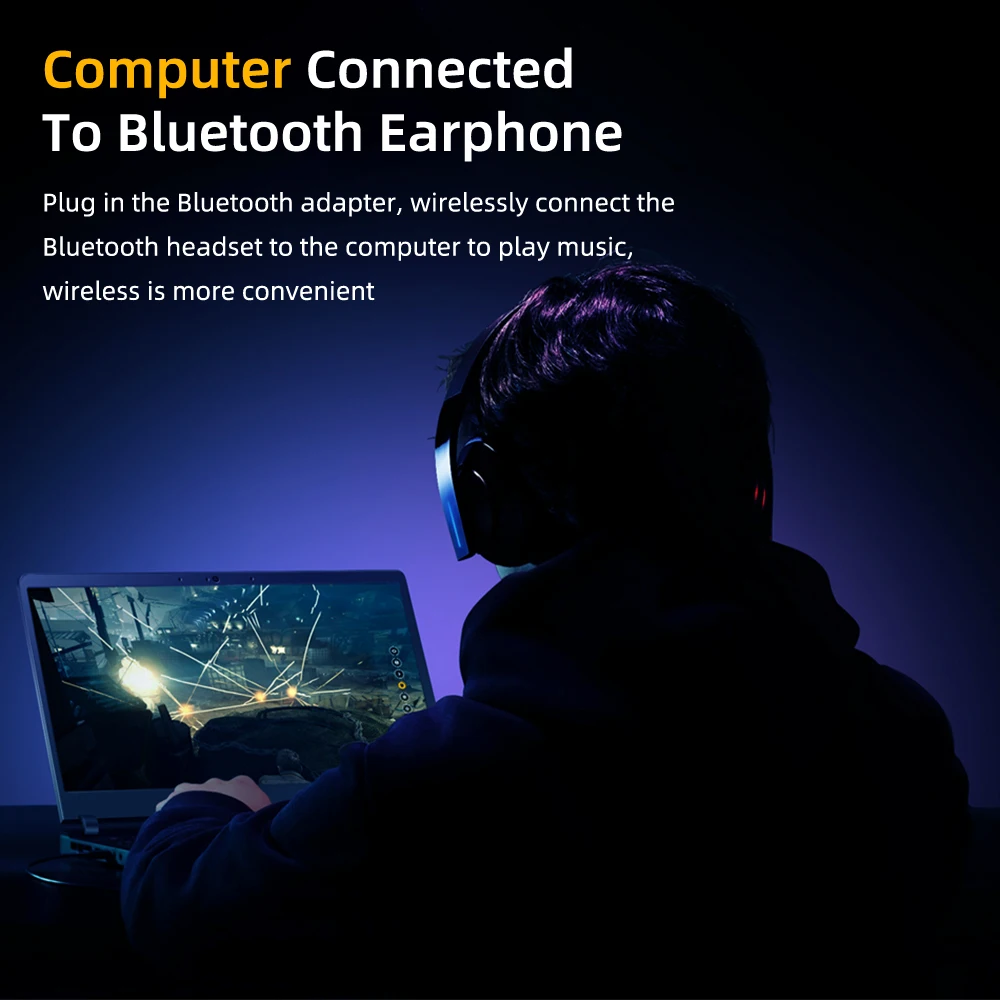 Портативный Bluetooth 4,2 аудио приемник передатчик мини стерео Bluetooth AUX RCA USB для ТВ ПК автомобильный комплект беспроводной адаптер