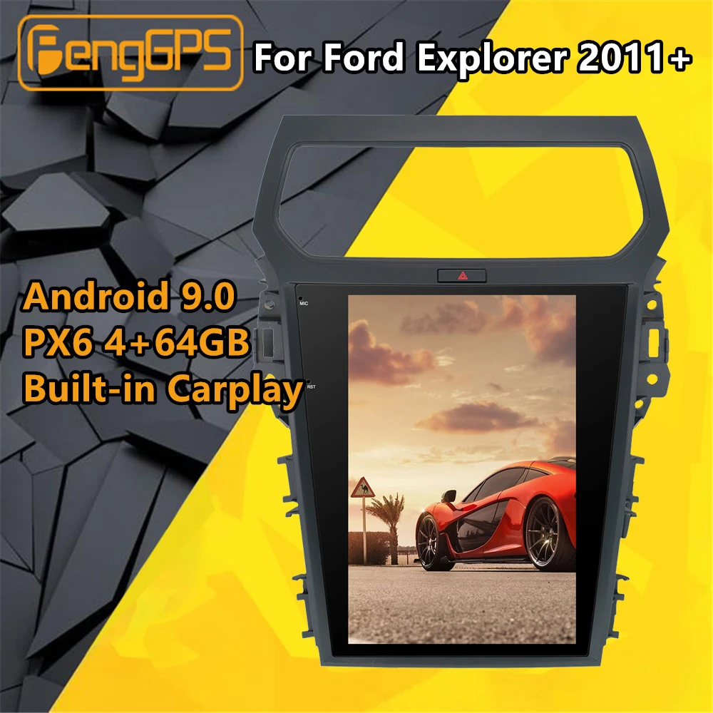 Автомагнитола для Ford Explorer 2011 2019 Android PX6 без DVD плеера мультимедиа GPS навигация
