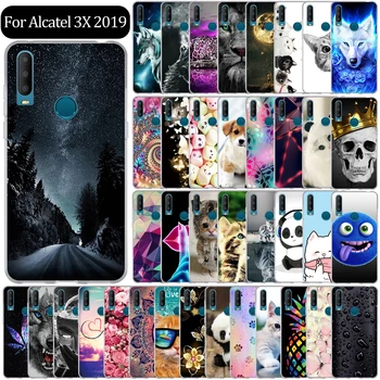 Перейти на Алиэкспресс и купить Чехол для Alcatel 3X 2019 5048Y, мягкий силиконовый чехол из ТПУ для Alcatel 3 X 3X 2019, чехол для телефона, чехол, чехол, бампер