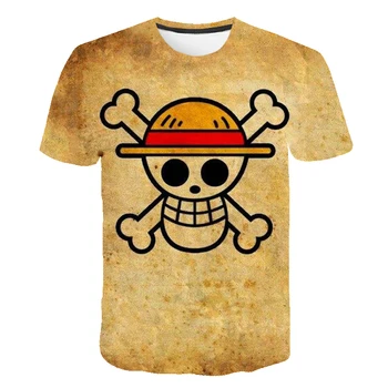 

Children Clothes One Piece Kids T-shirt Boys T shirt Boys Japanese Anime Luffy Tshirt Girls clothes loose casual top tee Anime