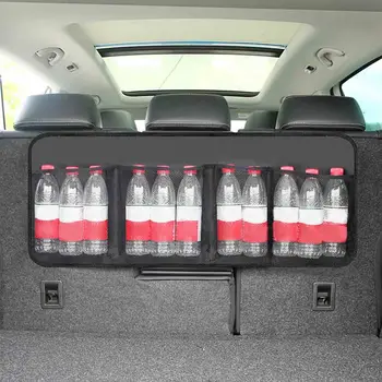 

1pcs Car Interior Accessories High Rear Seat Back Storage Bag Multi Hanging Nets Pocket Trunk Bag Organizer New
