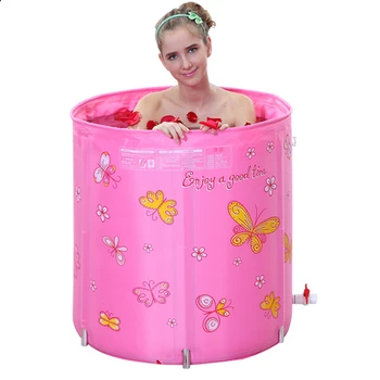 

Thicken Can Be Raised And Lowered Folding Bath Barrel Quilted Insulation Free Inflatable tub Adult Tub