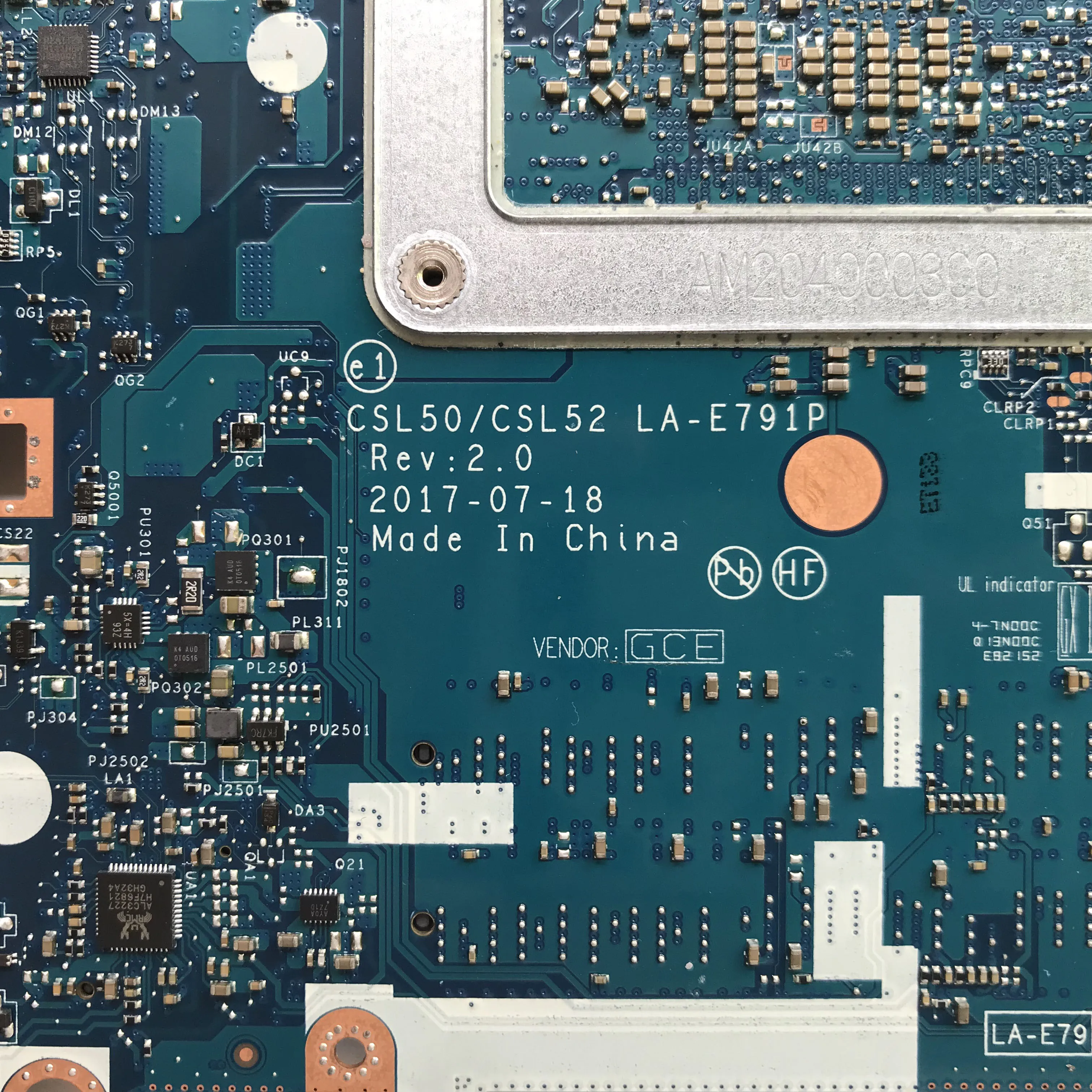 Материнская плата для ноутбука HP 250 G6 15 BS 926249 601 501 001 SR2UW I3 6006U DDR4 100%