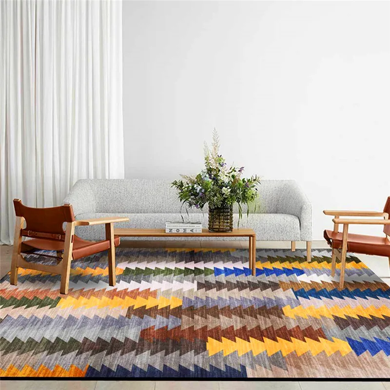 

Fashion Bohemian-Style Rug Living Room Bedroom Morocco Carpet Kitchen Bathroom Floor Mat Bed Blanket