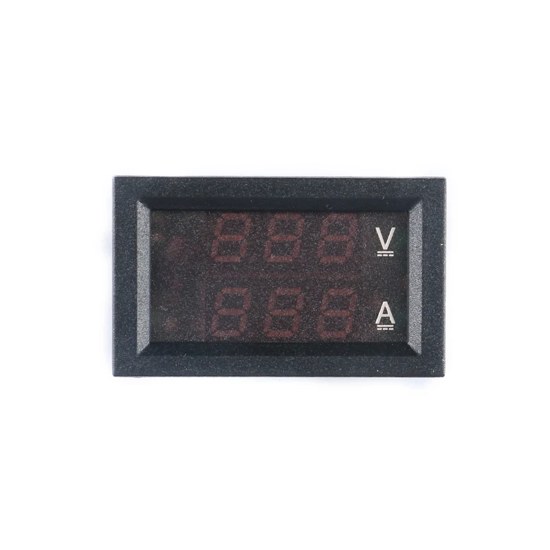 Misuratore di tensione digitale a doppio Display misuratore di corrente 100V 10A 50A 100A LED doppio Display rosso verde blu 5 cavi per Display auto nuovo