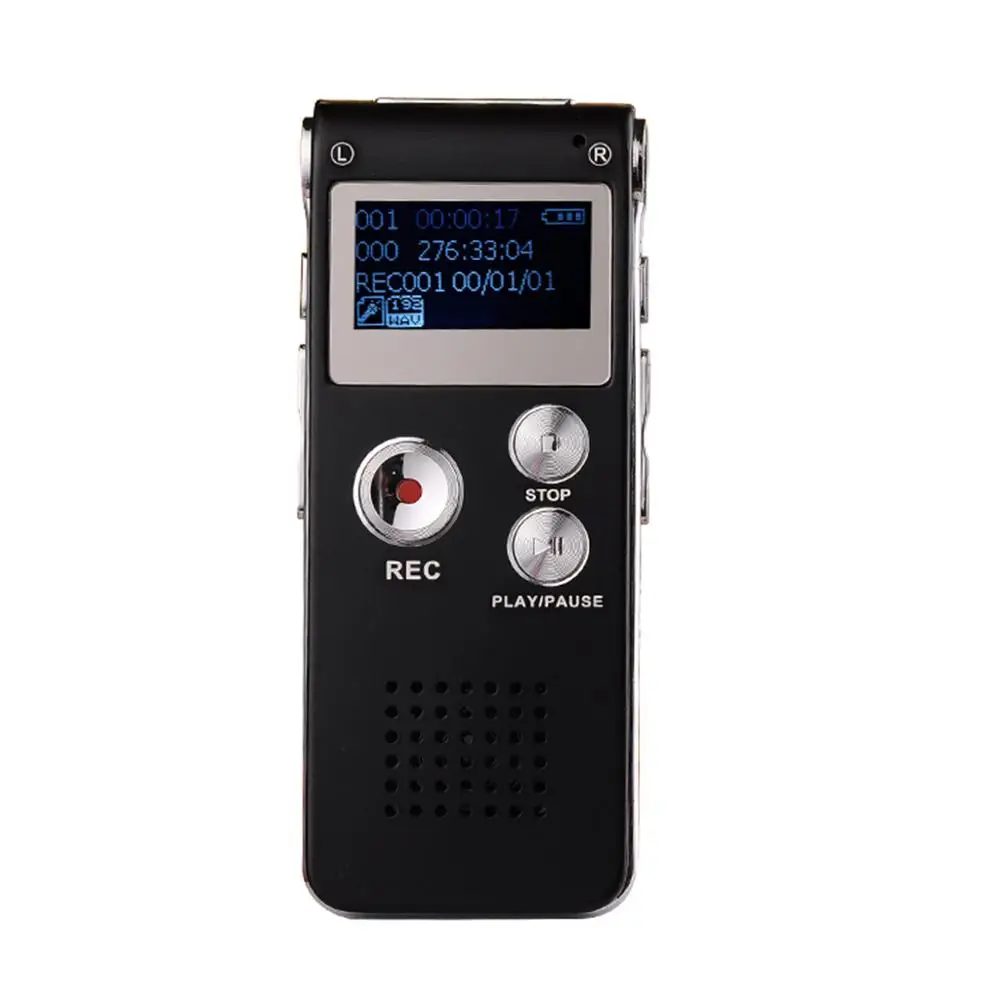 8 ГБ Клип USB Цифровой диктофон Аудио Диктофон Запись Ручка MP3 плеер A5YA