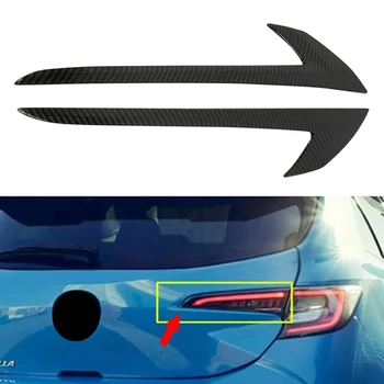 

for Toyota Corolla E210 2019 Hatchback ABS Carbon Fiber Car Tail Lights Eyebrow Rear Lamps Decoration Strips Cover Trim