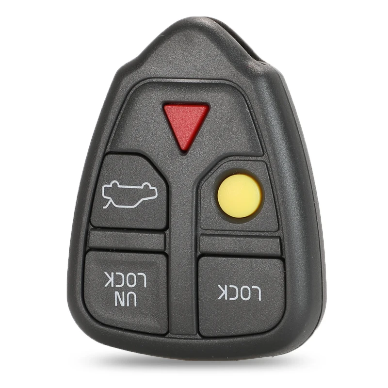 Jingyuqin 5 кнопок дистанционного флип складной ключ оболочки для Volvo XC70 XC90 V50 V70 S60 S80 C30 Сменный чехол для ключей автомобиля - Количество кнопок: Original