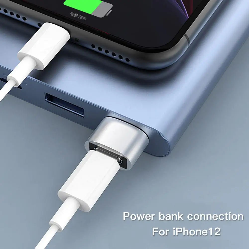 Adaptador de cargador para iPhone 13 Pro Max 13Pro 13, convertidor de USB-C USB tipo C para iPhone 12, Cables de ordenador portátil tipo C, 2 uds. - Imagen 2