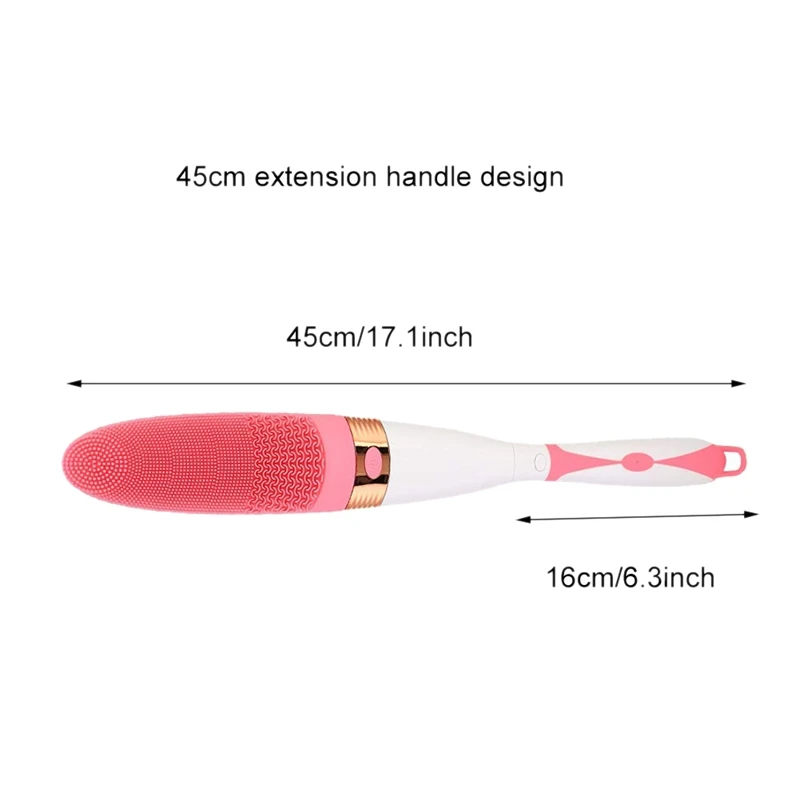 

Hot New Electric Bath Brush,Bath Massager Multi-Function Long Handle Body Cleaning Brush Massage Brush