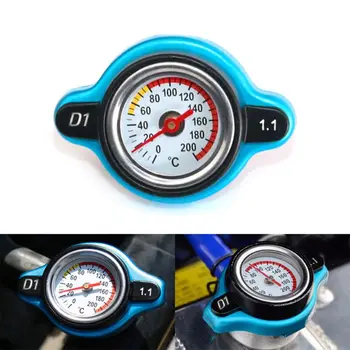 

Vehicle Car Motorcycle Styling Thermo Radiator Cap Tank Cover Water Temperature Gauge with Utility Safe 0.9 Bar/ 1.1 Bar/1.3 Bar