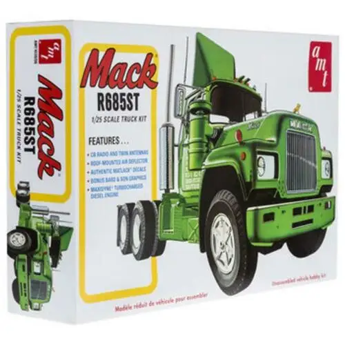 AMT 1039  Mack R685ST Semi Tractor Cab and Chassis  Plastic Model Kit 1/25 