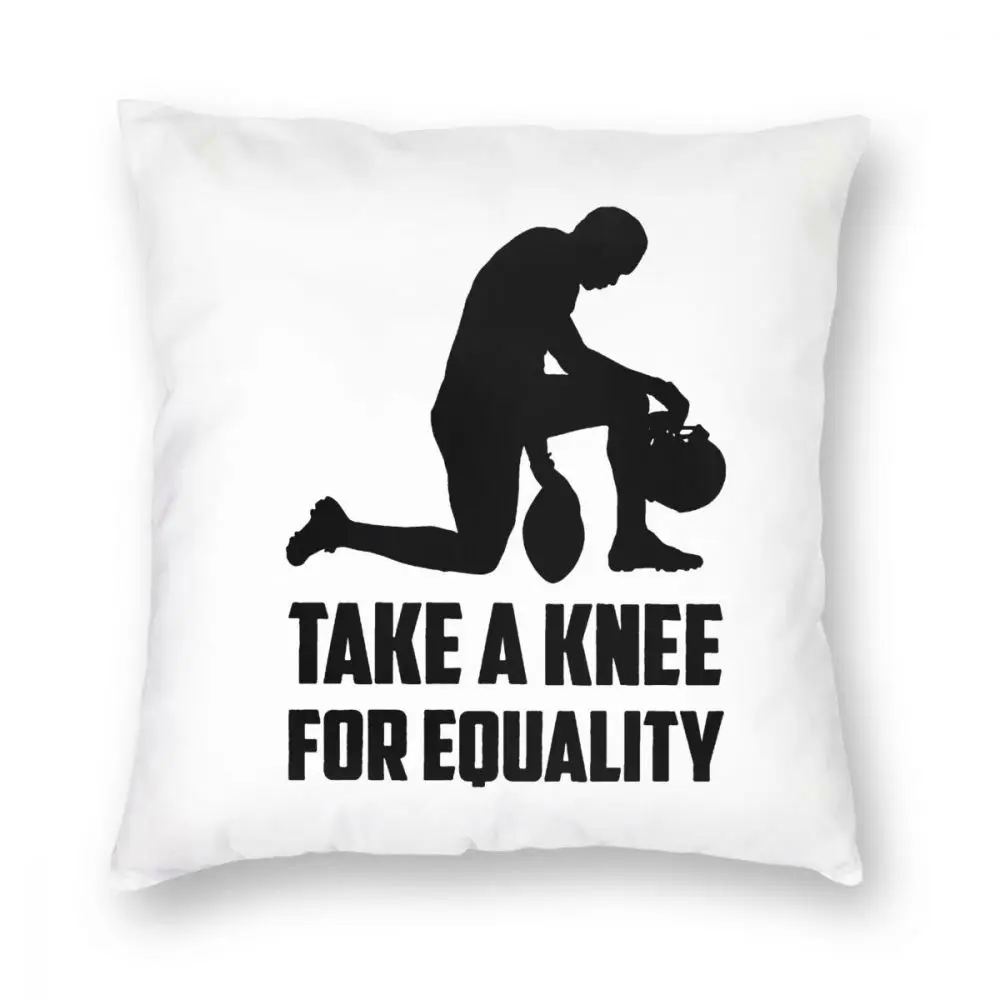 

Players Take The Knee For Equality Pattern Throw Pillow Covers Square Pillows Case Decorative Bedroom Livingroom Sofa