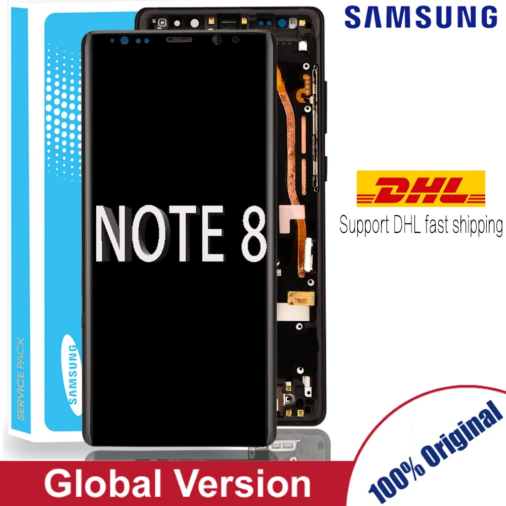 Оригинальный SUPER AMOLED дисплей 6 3 дюйма ЖК-дисплей с тачскрином для SAMSUNG Galaxy NOTE 8 N950