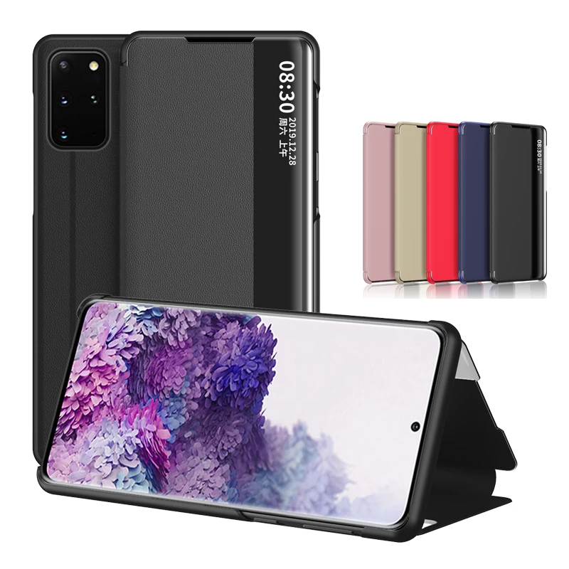 For Samsung S20 Ultra S20 Plus S20+ Case Side Smart View Window Clear Flip Leather Cover for Samsung Galaxy S20Ultra S20Plus For Samsung S20 Ultra S20 Plus S20+ Case Side Smart View Window Clear Flip Leather Cover for Samsung Galaxy S20Ultra S20Plus