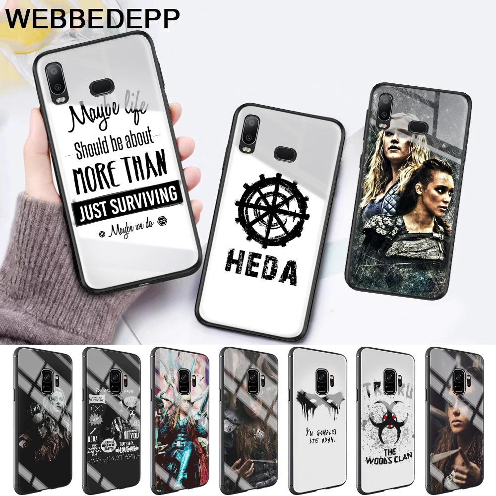 Стеклянный чехол Heda Lexa 100 TV Show для Samsung S7 Edge S8 S9 S10 Plus A10 A20 A30 A40 A50 A60 A70Note 8 9 10 |