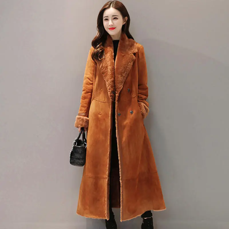 Длинное зимнее пальто женская элегантная куртка стеганая теплая плюс бархатная куртка женская негабаритная повседневная женская зимняя куртка Верхняя одежда Q1922