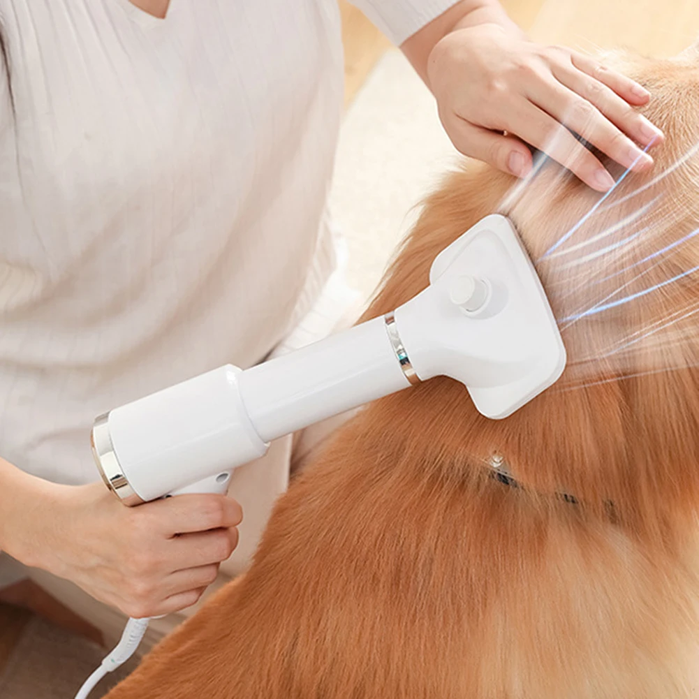 Portable 2-in-1 Dog Hair Dryer Home Puppy Grooming Comb Brush Fur Blower Adjustable Speed Temperature Low Noise Pet Products hair dryer,pet hair dryer