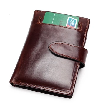 

Rfid Genuine Leather Free Engraving Quality Wallet Men Real Leather Wallets Coin Purse Short Male Money Bag Mini Walet Boys
