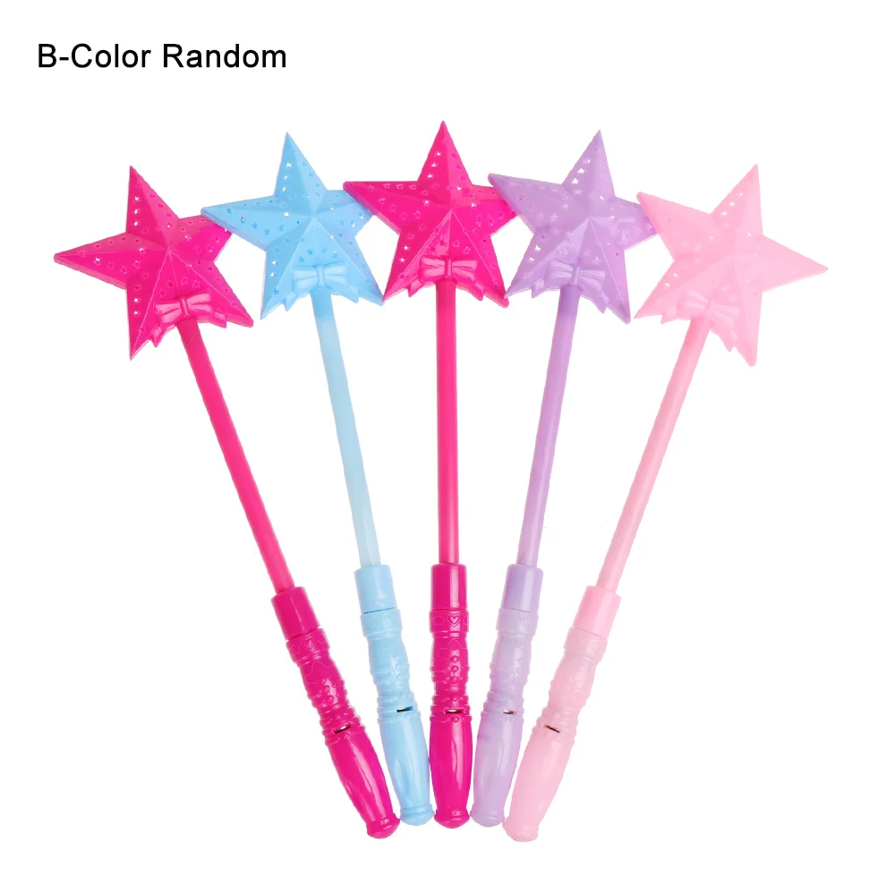 B-Color Random 1 шт., Рождественский, год, детский светодиодный светящийся светильник, светящаяся палка, электронные яркие светящиеся игрушки, вечерние концертные реквизиты - Цвет: B-Color Random